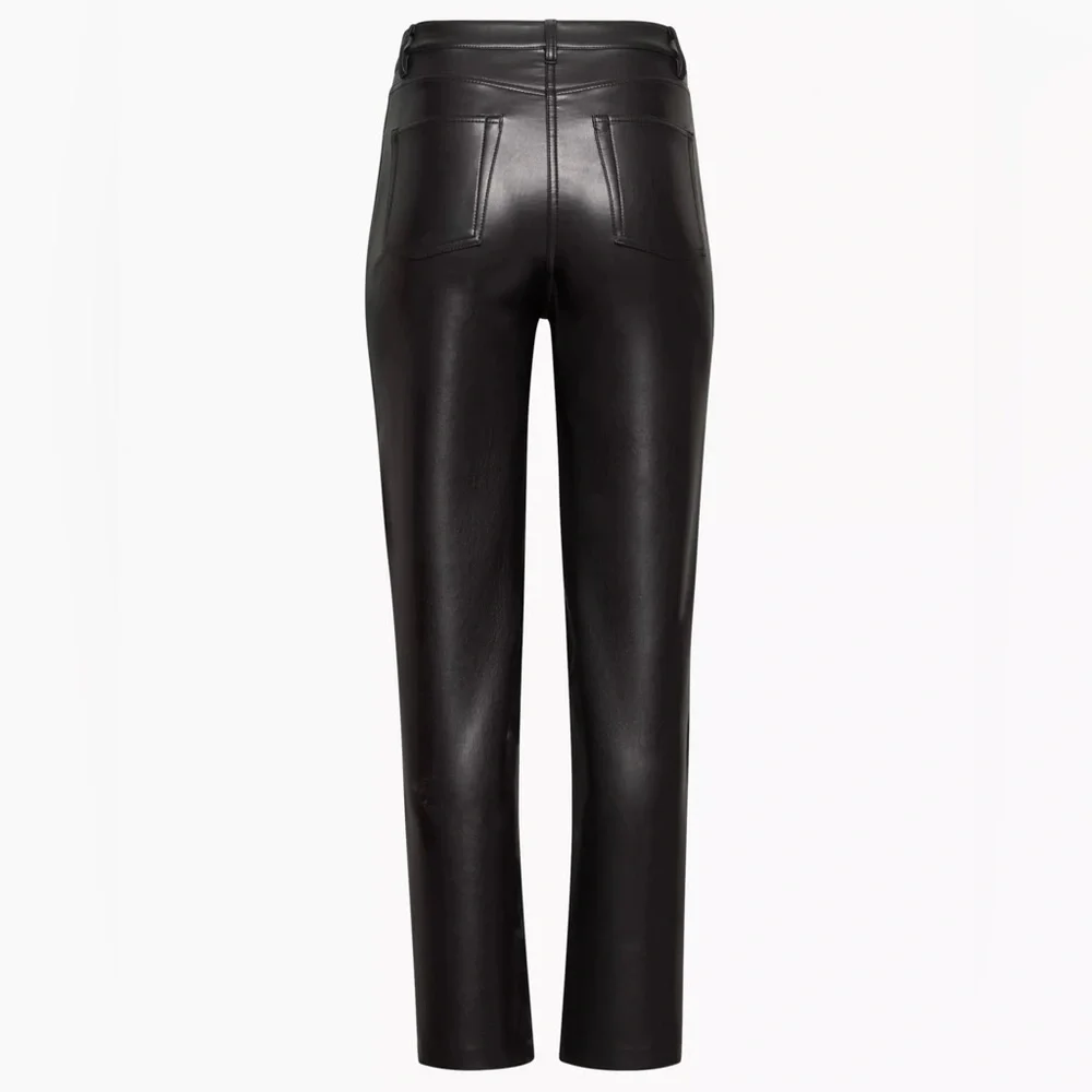 Wilfred The Melina™ Pant High-Waisted Vegan Leather Pants • - Picture 2 of 5